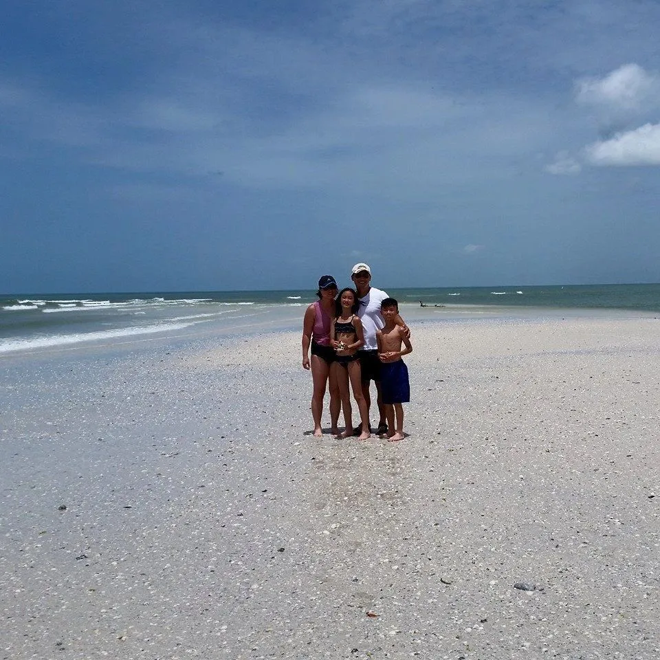Beach stop during a shelling trip